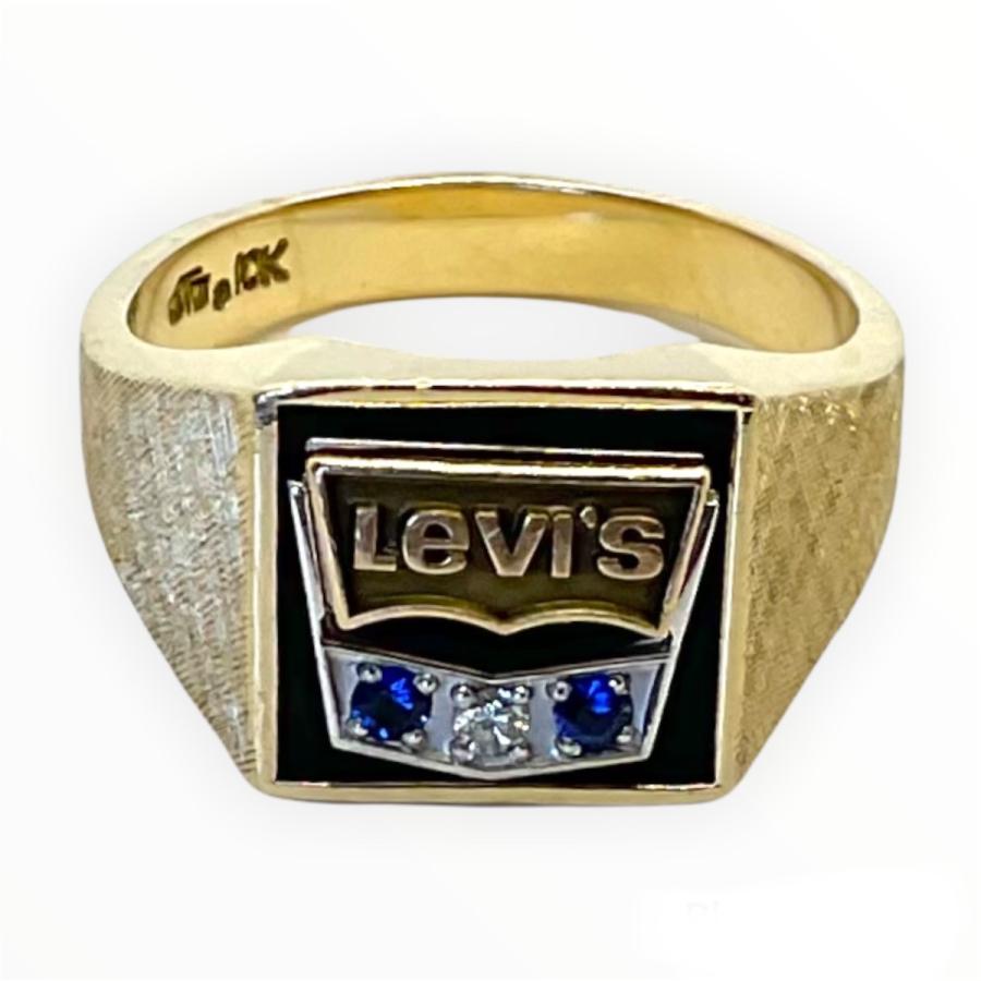 VINTAGE LEVIS ヴィンテージリーバイス ディーラーリング指輪 10K サファイヤ ダイヤ 20号  :Vg01:varysparkcalifornia - 通販 - Yahoo!ショッピング