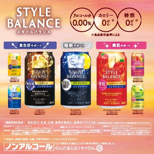 あすつく 送料無料 アサヒ スタイルバランスプラス 食生活サポート ハイボール ノンアルコール 350ml×1ケース/24本｜liquor-boss1｜05