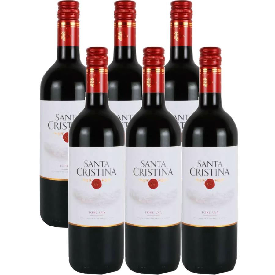 送料無料 ENOTECA エノテカサンタ・クリスティーナ・ロッソ 750ml×6本