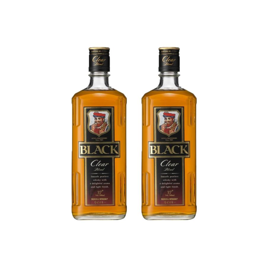 ブラックニッカ あすつく 送料無料 アサヒ ニッカ クリア 37度 700ml×2