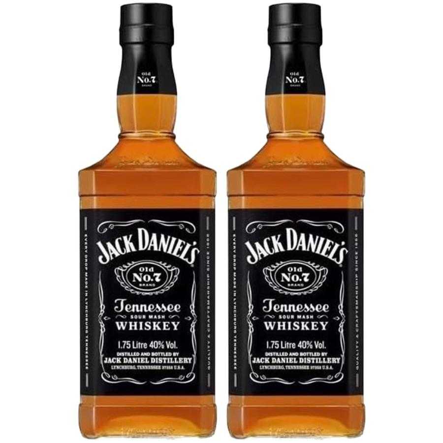 JACK DANIEL'S（ジャックダニエル） 送料無料 ブラック 1750ml×2本