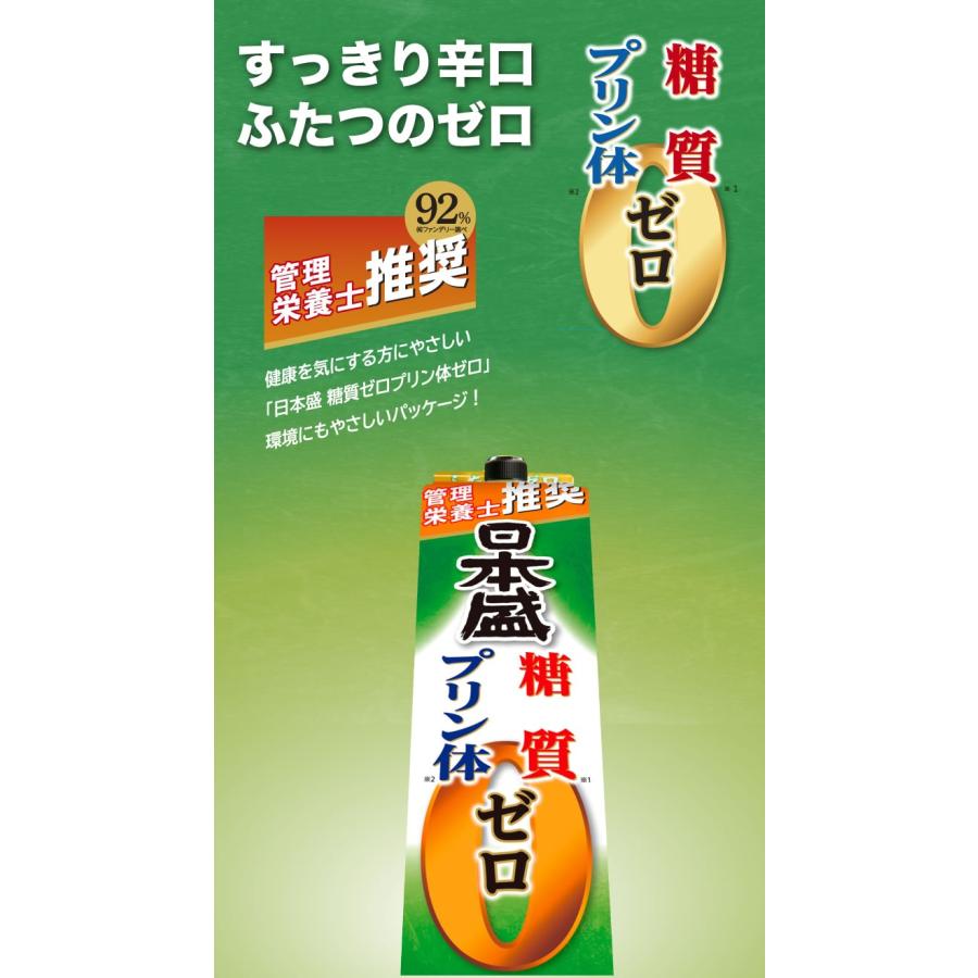 日本盛 あすつく 送料無料 糖質ゼロ プリン体ゼロ パック 3000ml 3L×