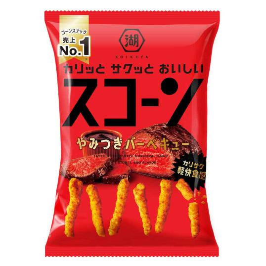 スコーン大容量36個 スコーン 送料無料 湖池屋 やみつきバーベキュー 73g×36個/3ケース