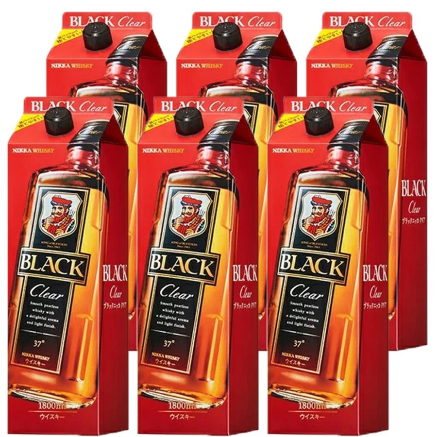 ブラックニッカ 送料無料 ウィスキー アサヒ クリア パック 1800ml 1.8