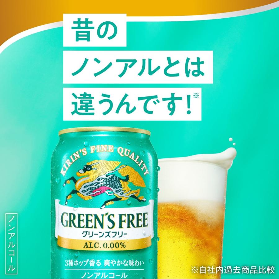 グリーンズフリー あすつく 送料無料 キリン 350ml×2ケース/48本 ノン