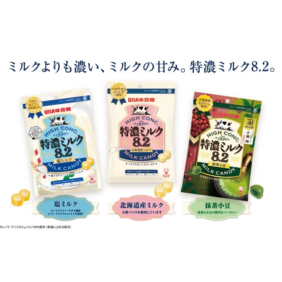 特濃ミルク8.2 送料無料 UHA味覚糖 北海道産ミルク 88g×6個 : リカー
