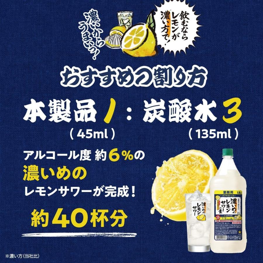 サッポロ（SAPPORO） あすつく 送料無料 濃いめのレモンサワーの素