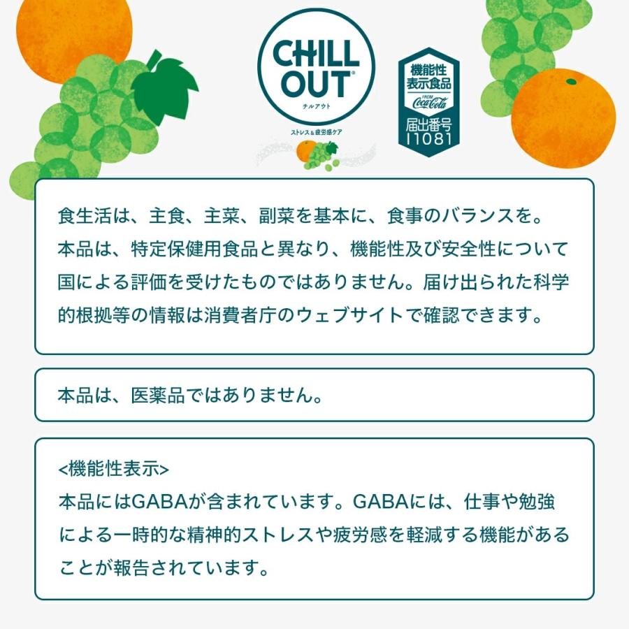 CHILLOUT（チルアウト） 送料無料 ストレス＆疲労感ケア 250ml×2ケース