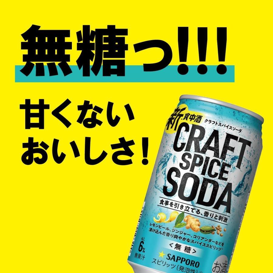 サッポロ クラフトスパイス ソーダ 350ml×1ケース/24本【2ケースまで1個口配送可能】｜liquor-boss1｜05