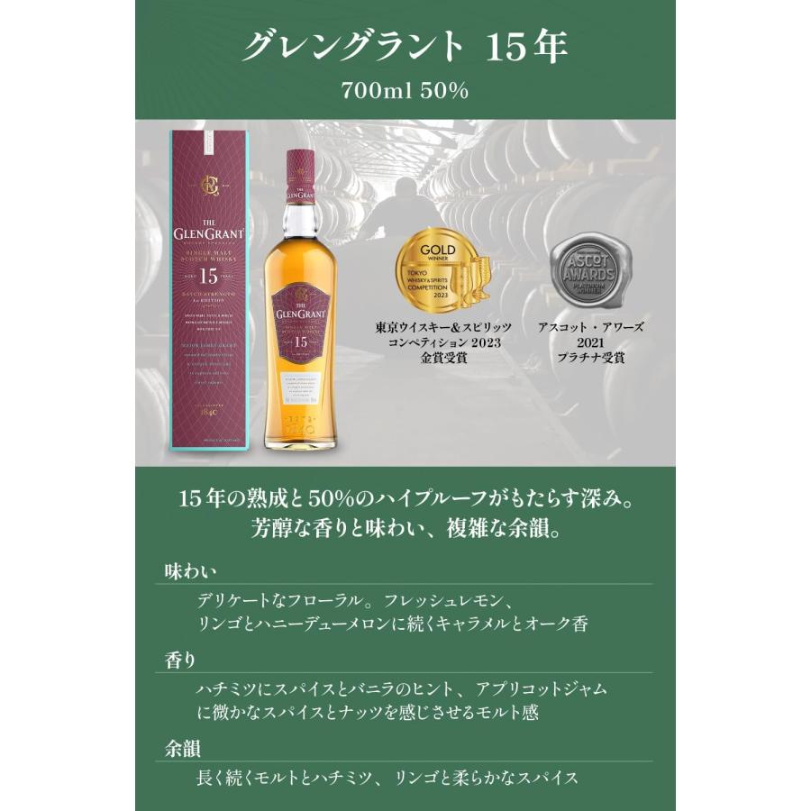 THE GLEN GRANT（グレン グラント） シングルモルト 15年 50度 700ml 1