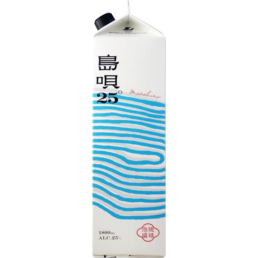 泡盛 島唄 25° 1800ml 12本セット激安価格 送料込み まさひろ酒造 送料無料 島唄 25度 パック 1800ml 1.8L×12本 : リカー