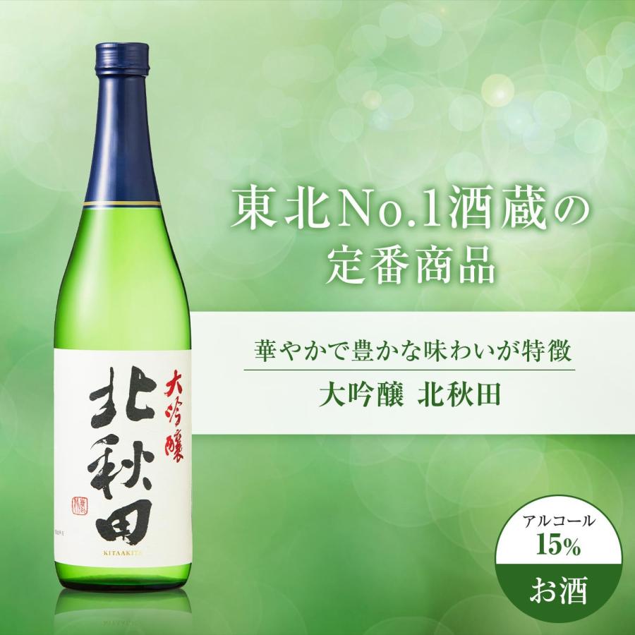 あすつく 日本酒 北鹿酒造 北秋田 大吟醸 1800ml 1.8L 1本 : リカー