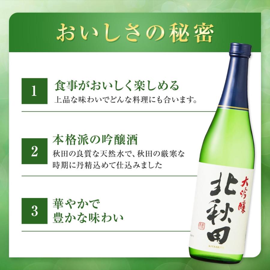 あすつく 日本酒 北鹿酒造 北秋田 大吟醸 1800ml 1.8L 1本 : リカー