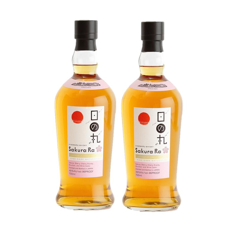 日の丸ウイスキー　HINOMARU Sakura Ra 700ml 48% 木内酒造 日の丸ウイスキー さくら・ら 48度 700ml×2本 : リカーBOSS