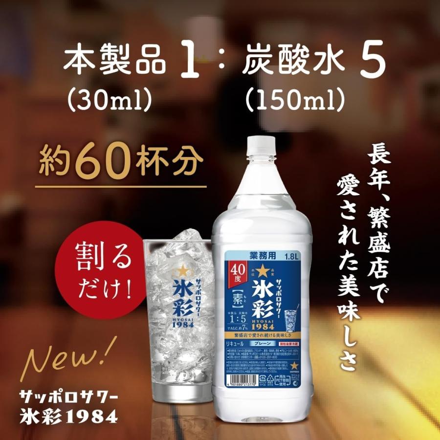 サッポロ（SAPPORO） あすつく サッポロサワー 氷彩 1984 素 40度