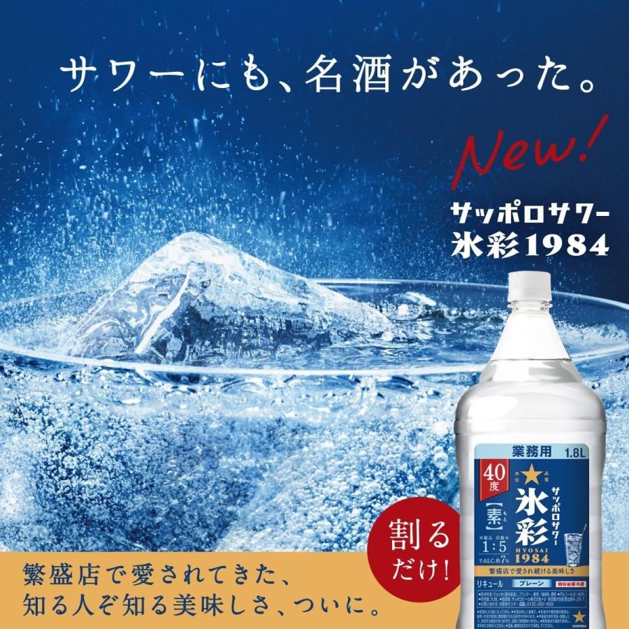 サッポロ（SAPPORO） サッポロサワー 氷彩 1984 素 40度 ペット 1800ml