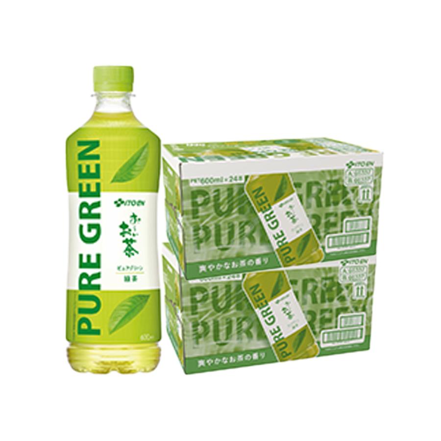 送料無料 伊藤園 お〜いお茶 ピュアグリーン 600ml×2ケース/48本 緑茶