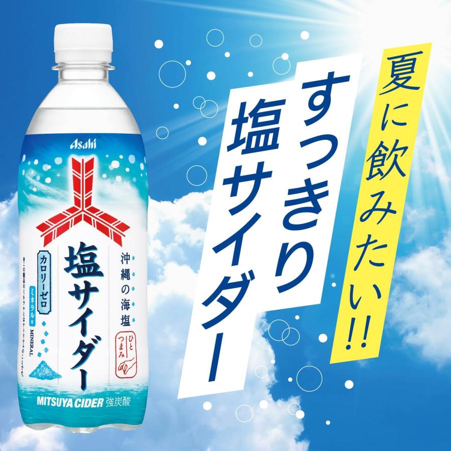 三ツ矢 【入荷次第発送】 送料無料 アサヒ飲料 塩サイダー 500ml×1