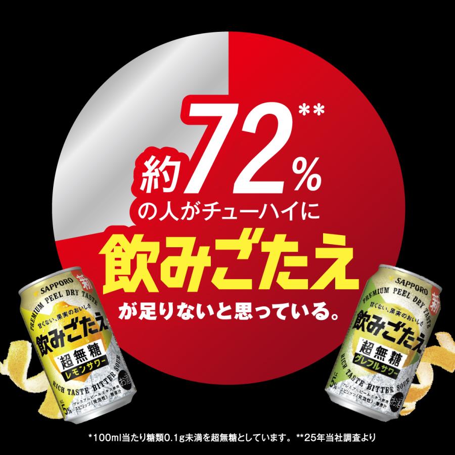 サッポロ（SAPPORO） あすつく 飲みごたえ 超無糖 グレフルサワー500ml
