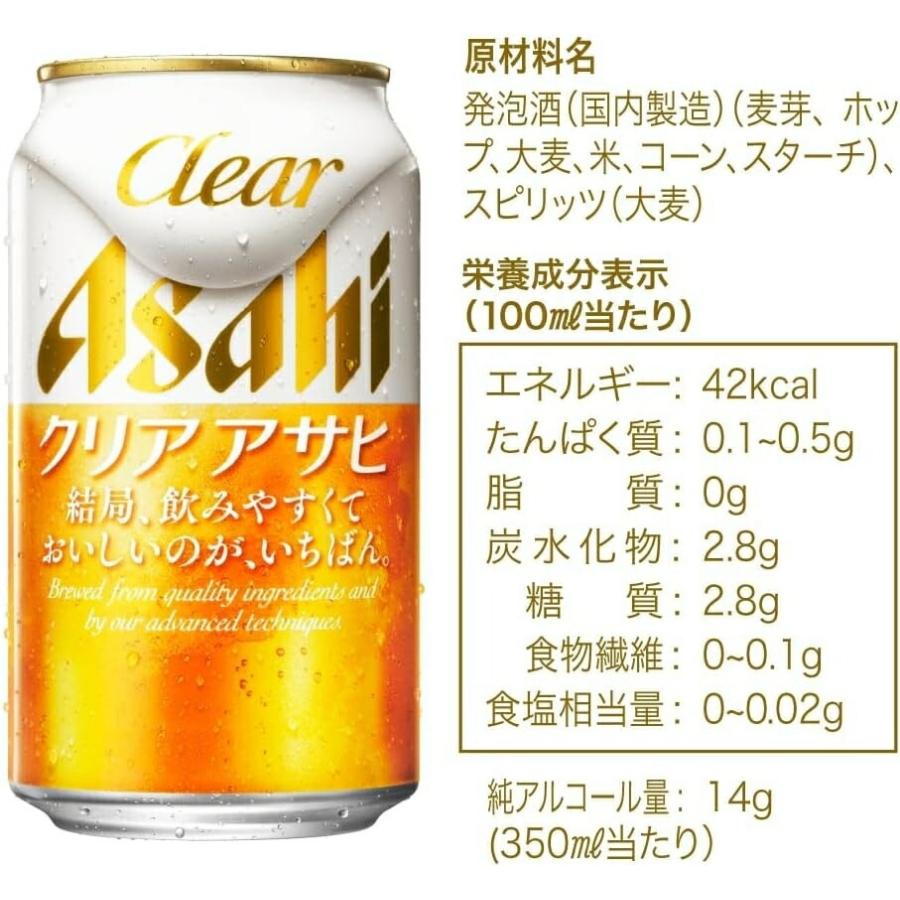 クリアアサヒ 4/30〜5/1までP3% あすつく 送料無料 アサヒ 350ml×3