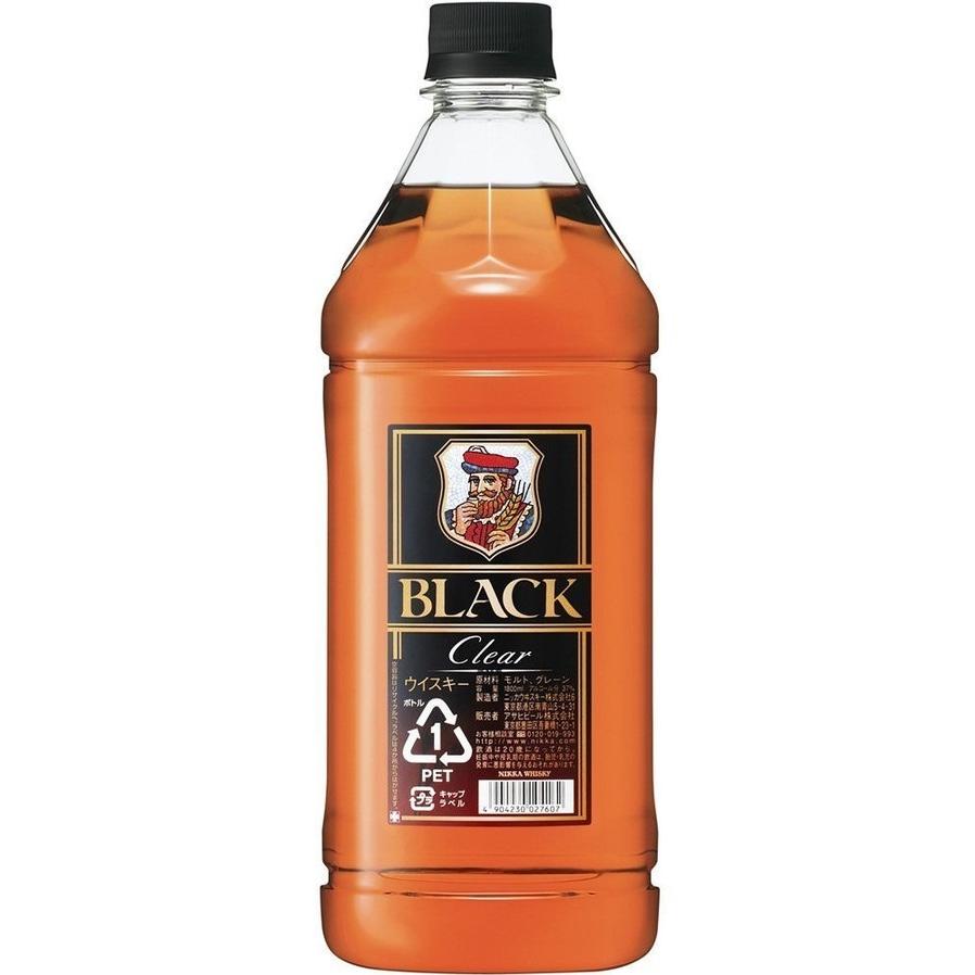 超人気 ウィスキー アサヒ 最安値で ブラックニッカ クリア whisky 1.8L×12本 ペット 1800ml