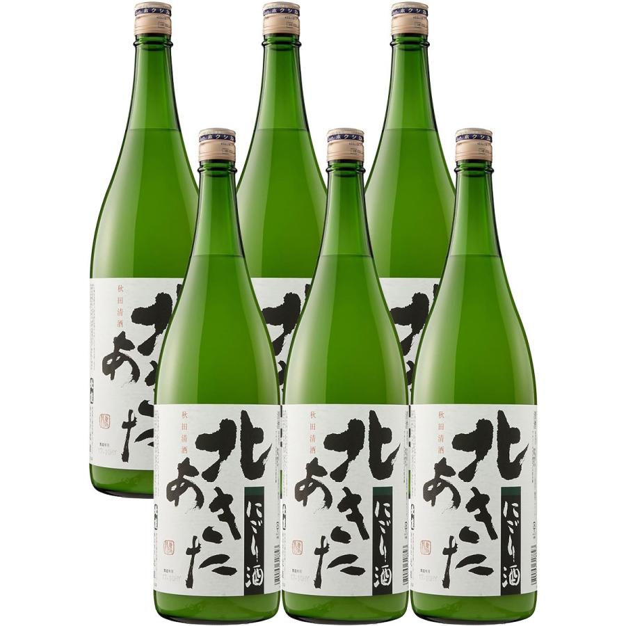 日本酒 送料無料 北秋田 にごり酒 1800ml 1.8L×6本（Yahoo!・リカーBOSS）