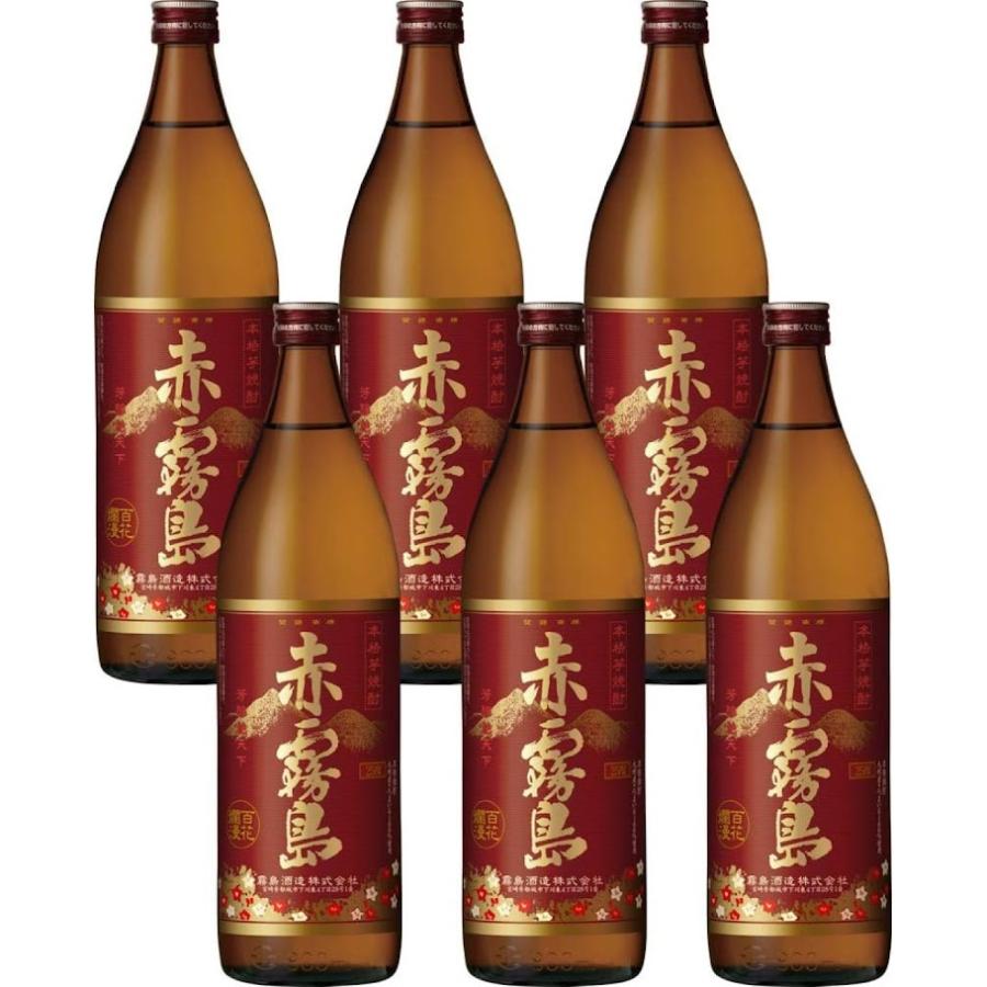 送料無料 霧島酒造 赤霧島 25度 900ml×6本/1ケース : リカーBOSS