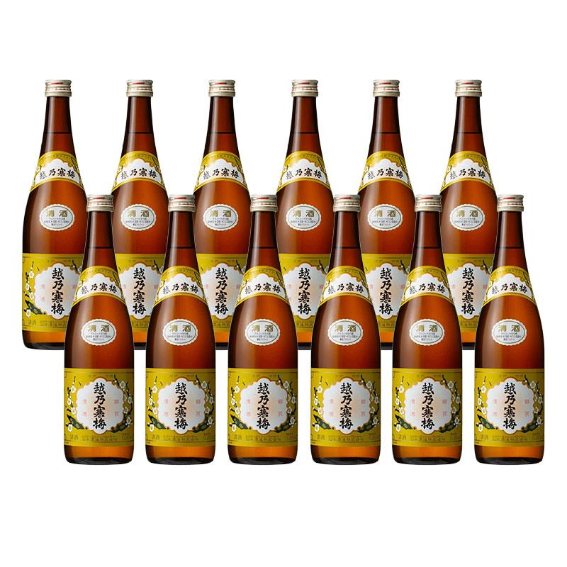 越乃寒梅 送料無料 日本酒 石本酒造 白ラベル 普通酒 720ml×12本 