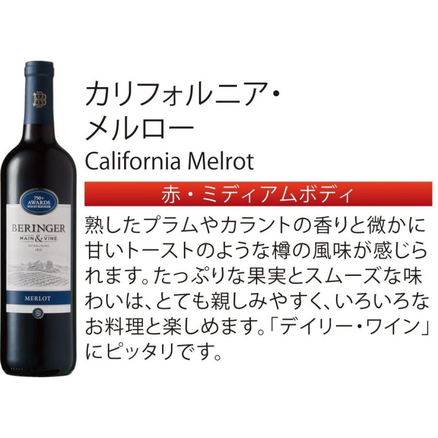 送料無料 ワイン セット 選べるベリンジャー カリフォルニアワイン
