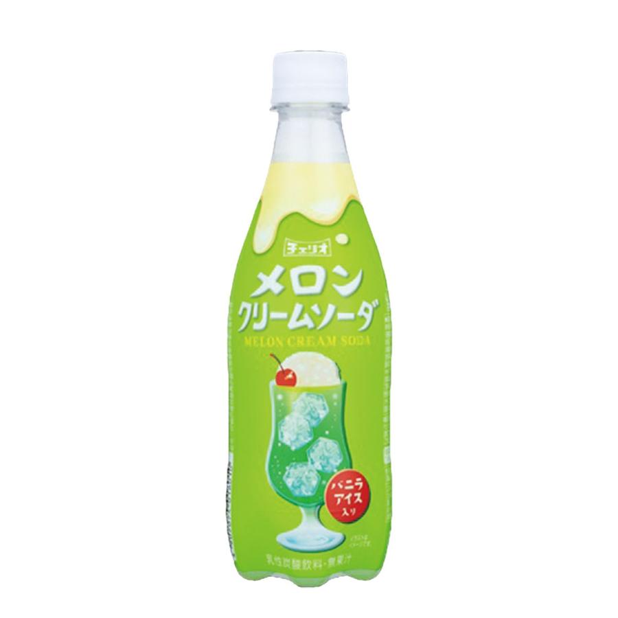 チェリオ 送料無料 メロンクリームソーダ 430ml×1ケース/24本 : リカー