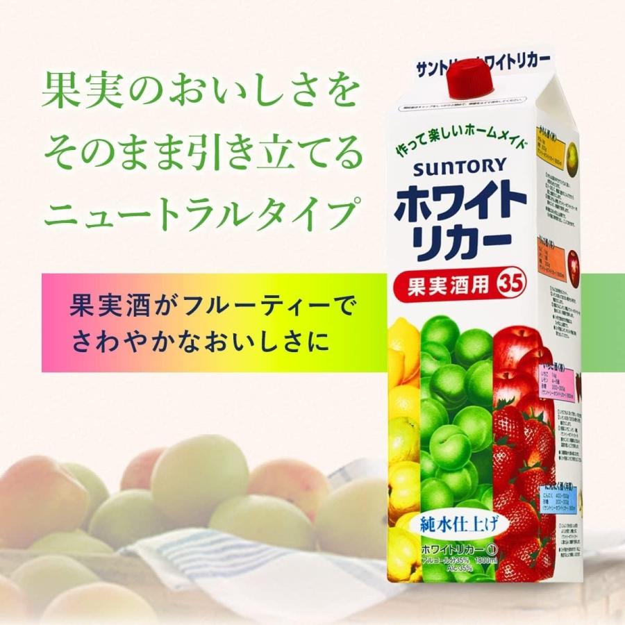 送料無料 サントリー スピリッツ ホワイトリカー 果実酒用 紙パック 35
