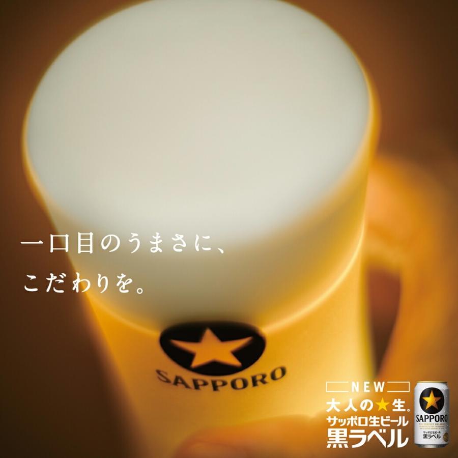 送料無料 サッポロ 生ビール 黒ラベル ミニ缶 250ml×1ケース/24本