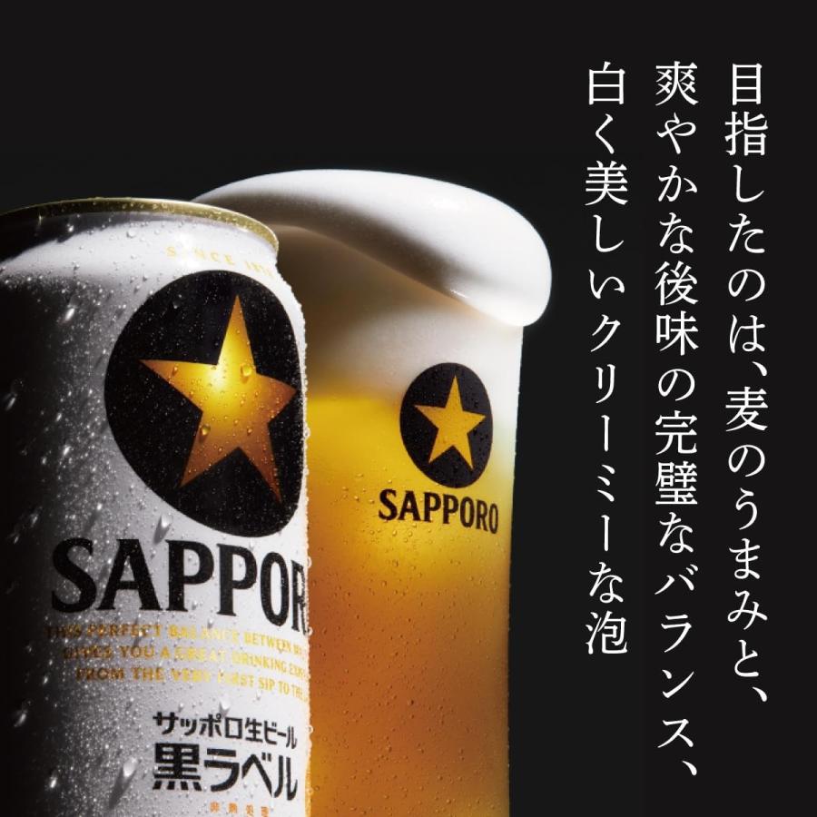 サッポロ（SAPPORO） 送料無料 生ビール 黒ラベル ミニ缶 250ml×2
