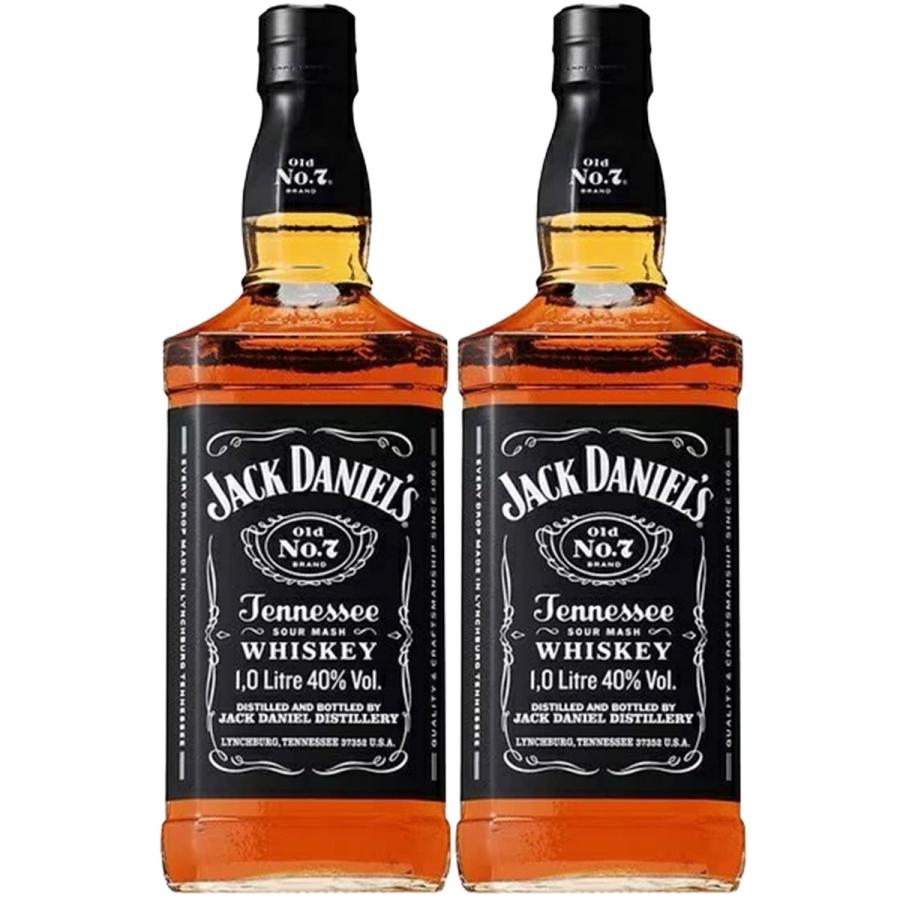 JACK DANIEL'S（ジャックダニエル） 送料無料 ブラック 1000ml 1L×2本