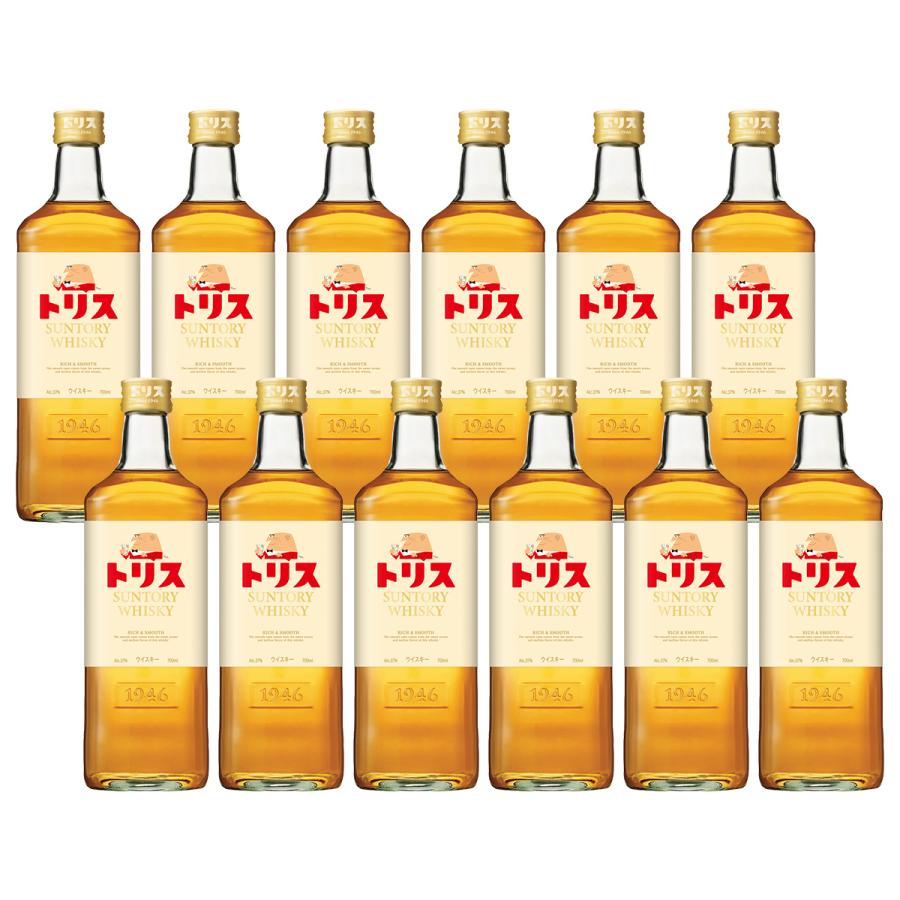 トリス あすつく 送料無料 サントリー トリスウイスキー 37度 700ml×12