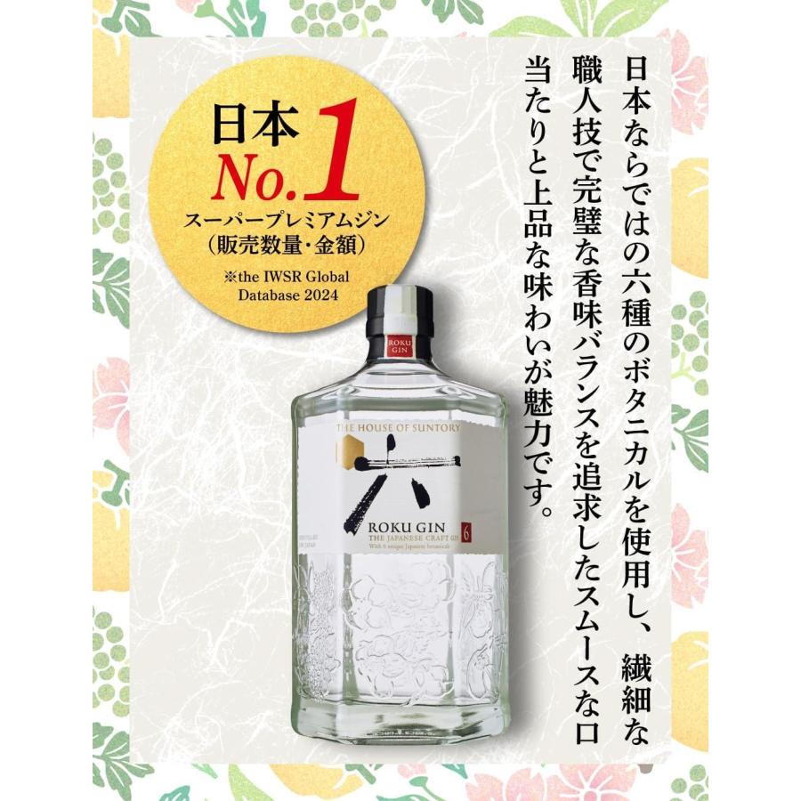 SUNTORY（サントリー） 送料無料 ジャパニーズクラフトジン ROKU 47度