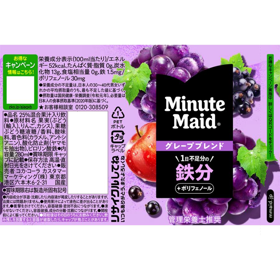 Minute Maid 8/16限定P2% 送料無料 コカ・コーラ ミニッツ メイド