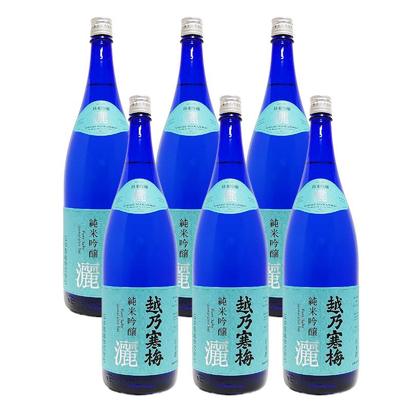 送料無料 日本酒 石本酒造 越乃寒梅 灑 (さい) 純米吟醸 1800ml 1.8L×6 