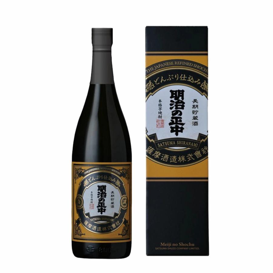 送料無料】 薩摩酒造 さつま白波 明治の正中 芋 25度 1800ml 1.8L×6本