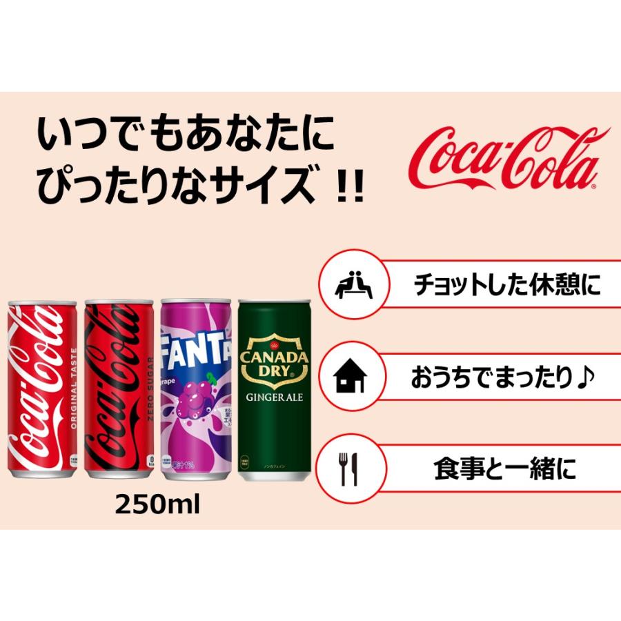 コカ・コーラ 送料無料 選べる 250ml缶 よりどり 2ケース 60本 セット