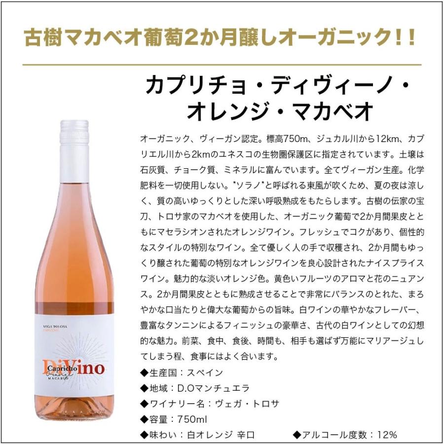あすつく 送料無料 ナチュール オレンジワインセット 750ml×6本
