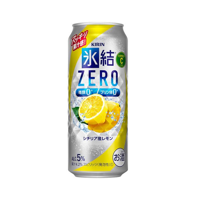 【送料無料】キリン 缶チューハイ 氷結ゼロ シチリア産レモン 500ml 24缶入 2ケース（48本）/w｜liquor-enterprise