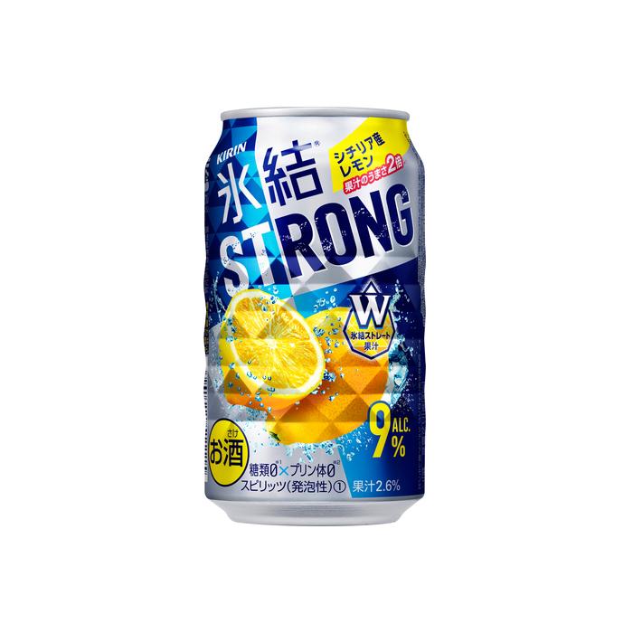 【送料無料】キリン 缶チューハイ 氷結 ストロング シチリア産レモン 350ml 24缶入 1ケース（24本）1ケース1個口発送｜liquor-enterprise