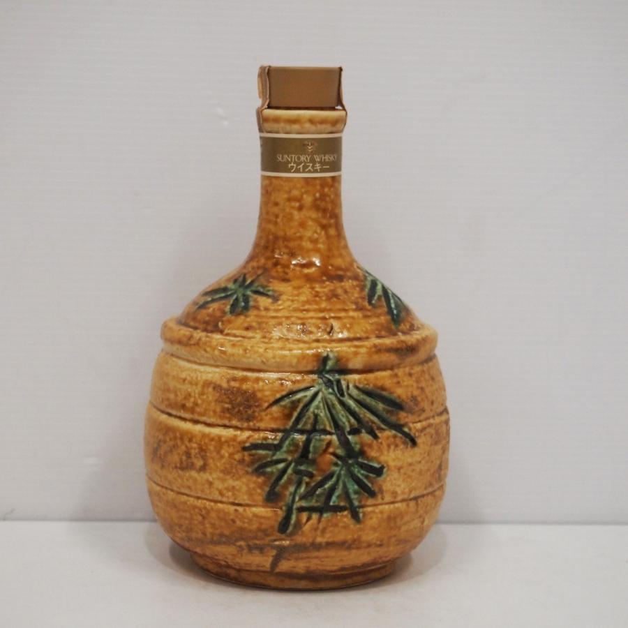 完売御礼/古酒】サントリー ウイスキー 山崎 黄瀬戸竹文徳利瓶 完売御礼/古酒】サントリー ウイスキー 山崎 黄瀬戸竹文徳利瓶