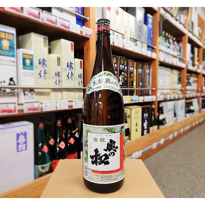 奥の松 日本酒 金紋 1.8L 15度 福島県 二本松市 奥の松酒造 : リカー