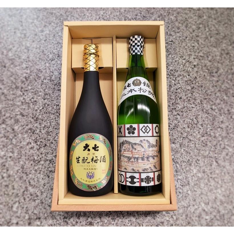 大七 日本酒＆梅酒 本醸造生もと 二本松城 生もと梅酒 720ml×2本セット 