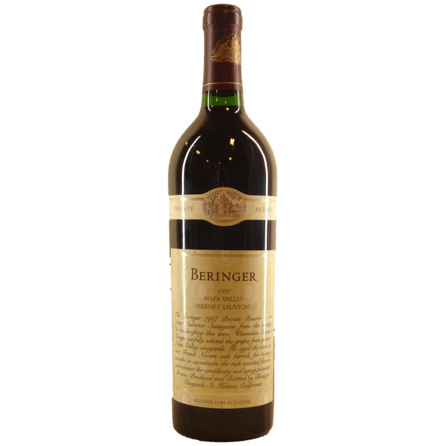 ベリンジャー　プライベート・リザーブ・カベルネ・ソーヴィニヨン[1997]【750ml】Beringer Vineyards Private Reserve Cabernet Sauvignon｜liquor-shop-hiraoka