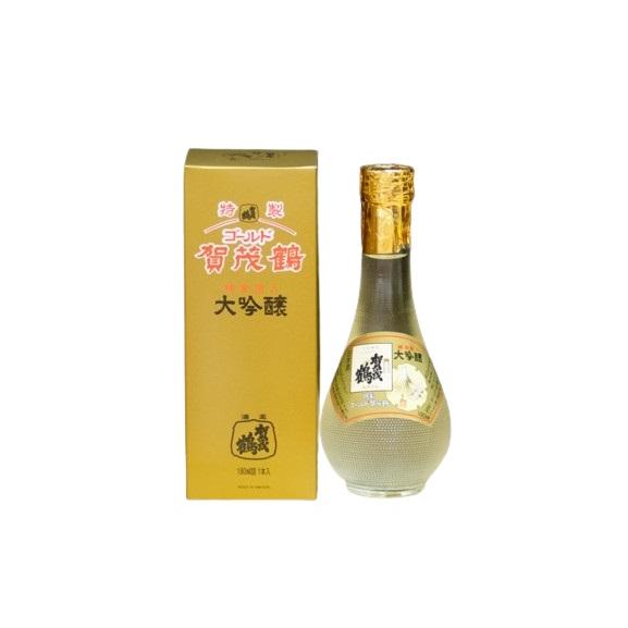 賀茂鶴 大吟醸 特製ゴールド賀茂鶴 180ml 丸瓶 : リカーズマスター