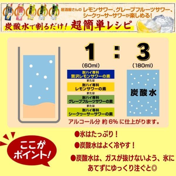 合同 酎ハイ専科 レモンサワーの素 25度 1.8L パック 1本 1800ml 合同酒精 送料無料｜liquorisland｜03