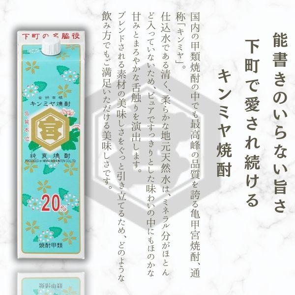 キンミヤ キンミヤ焼酎 20度 1.8L 1800ml パック 亀甲宮焼酎 宮崎本店 : リカーアイランド - 通販 - Yahoo!ショッピング